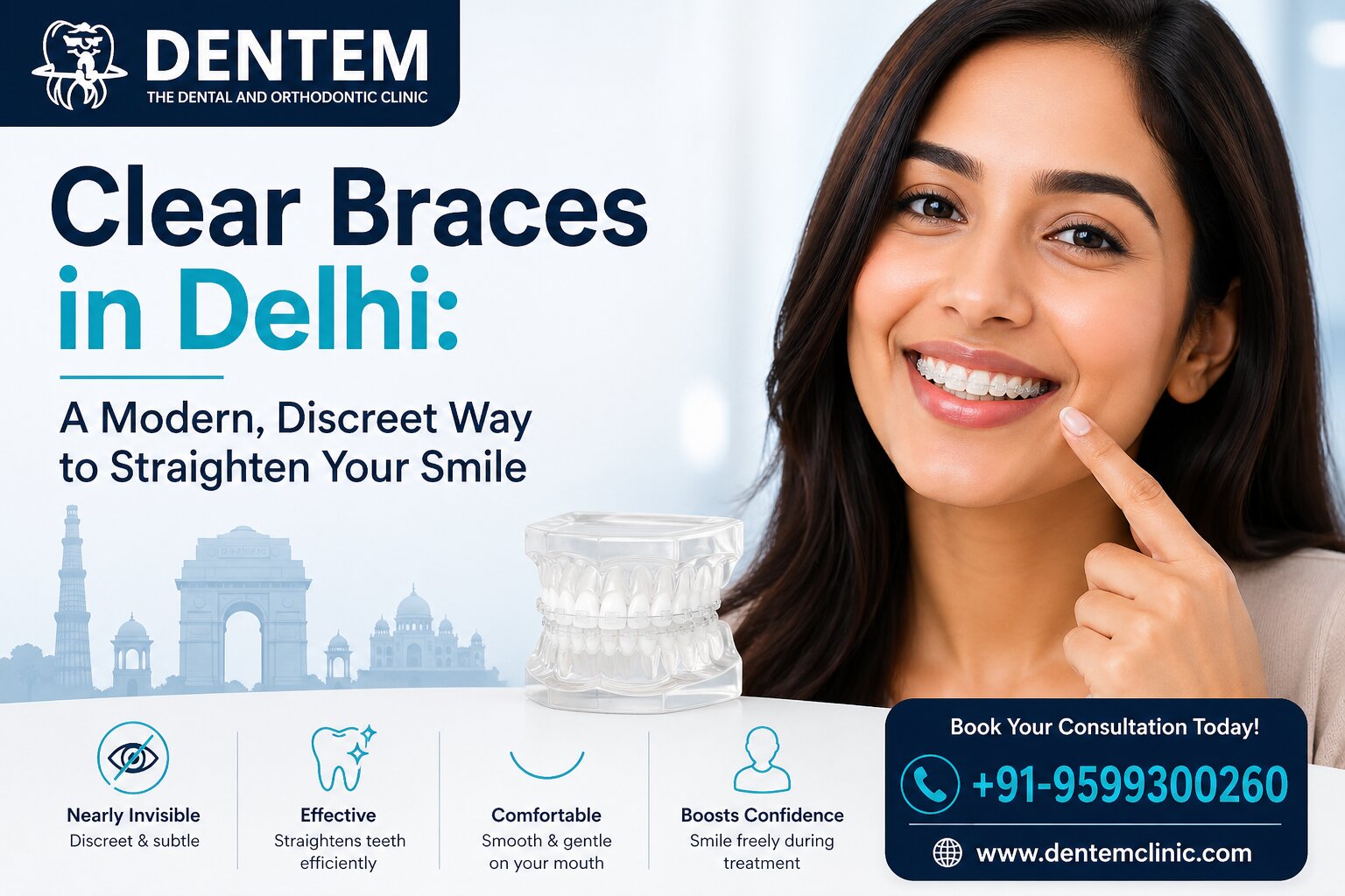 Clear braces in Delhi